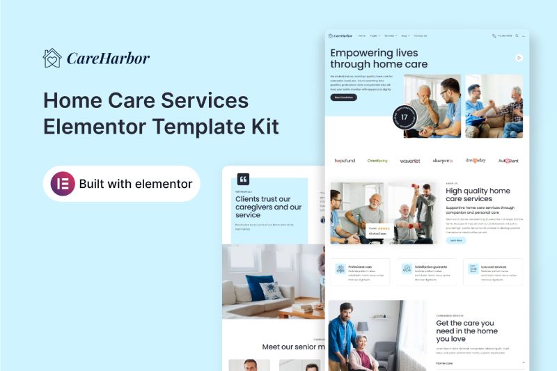 CareHarbor - Home Care Services Elementor Template Kit