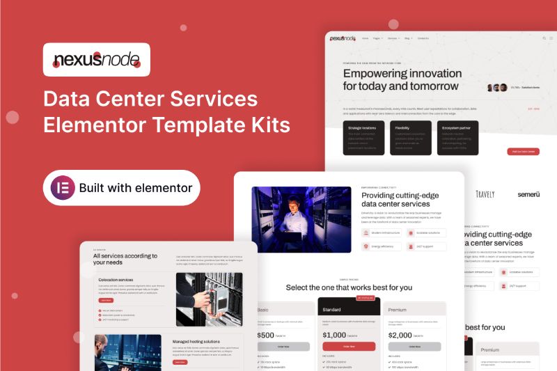 NexusNode - Data Center Services Elementor Template Kit