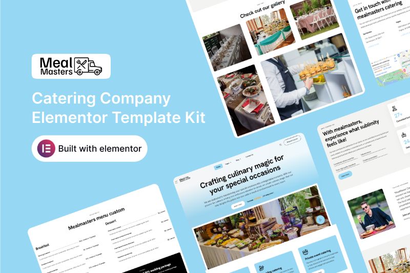 MealMasters - Catering Company Elementor Template Kit