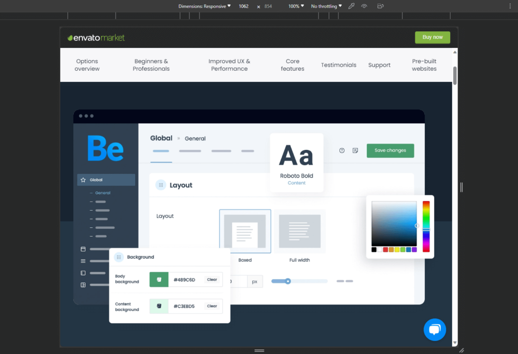 end possibilities with theme options for betheme