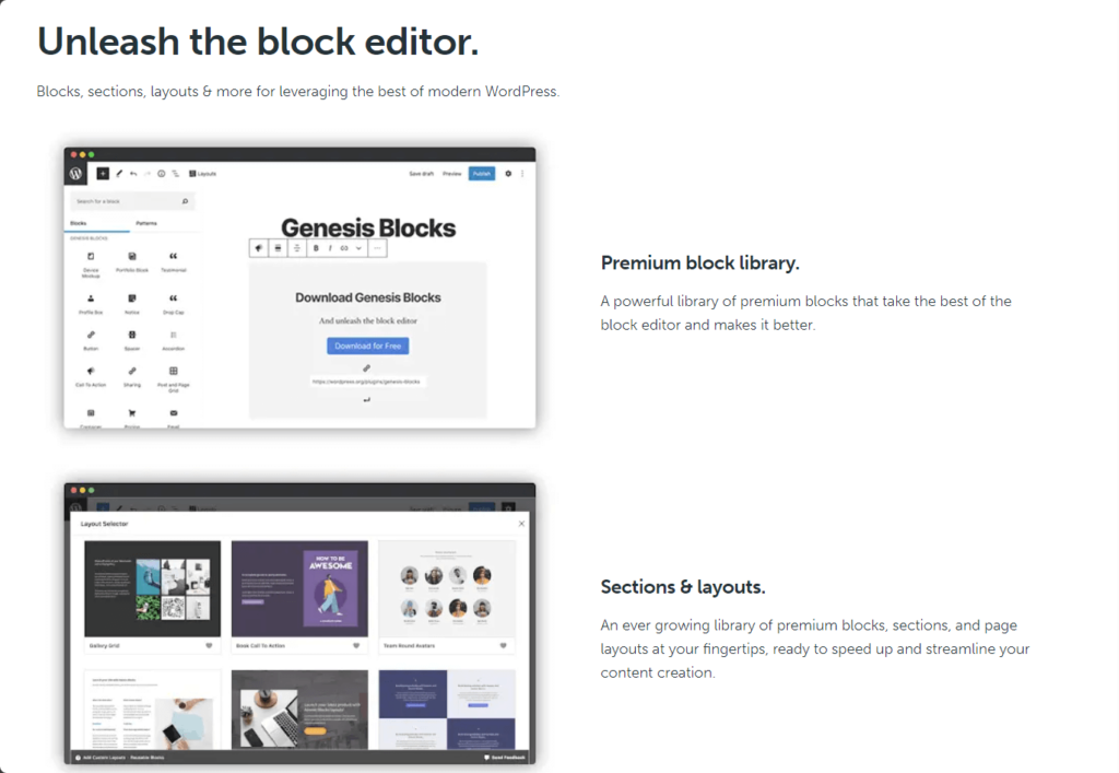 unleash the genesis pro block editor