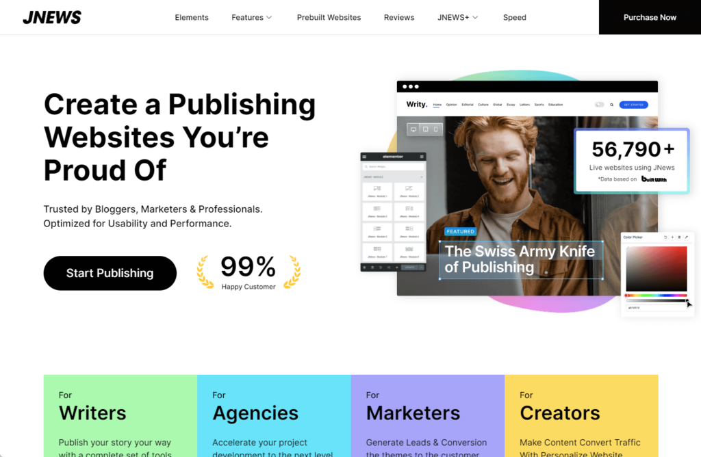 create a publishing website you're proud of