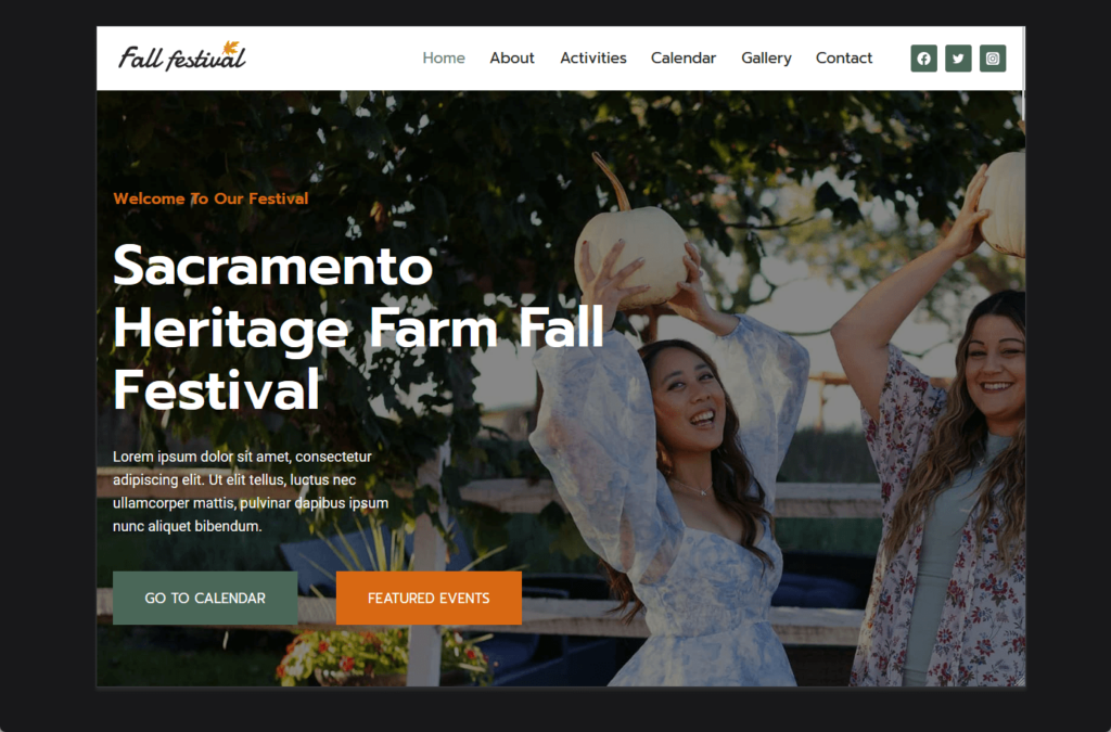 kadenceโs fall festival starter template