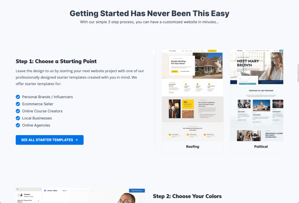 getting started has never been this easy with kadence