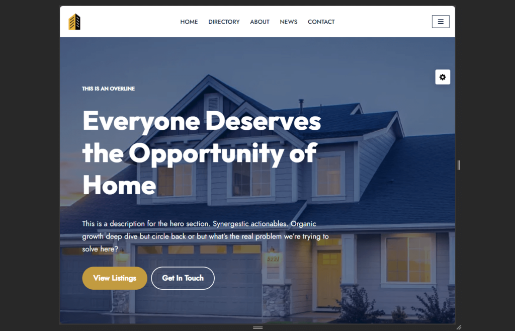 neve's real estate agency starter site