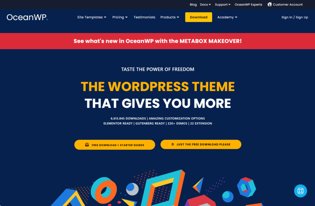 the wordpress theme that gives you more
