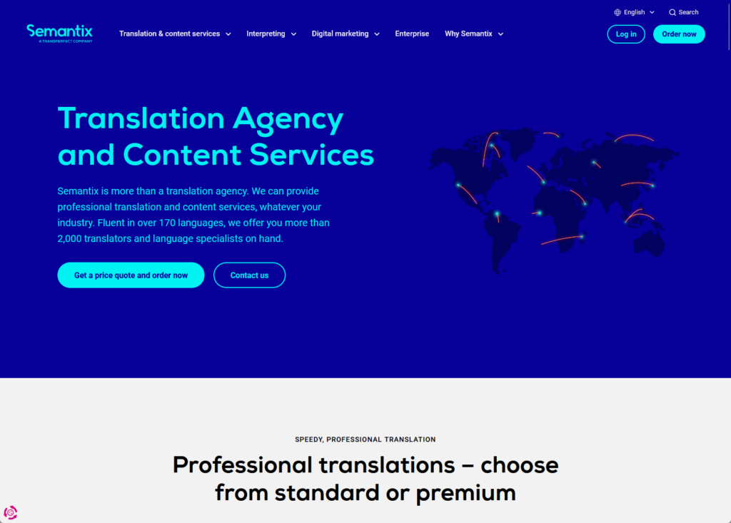 semantix translation agency and content services