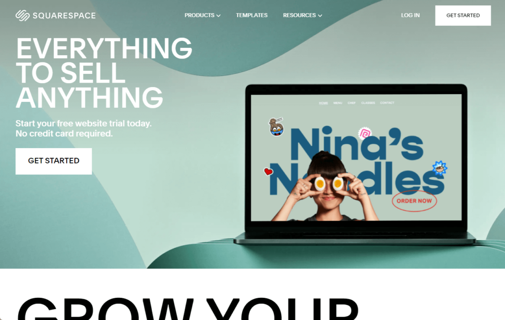 everything to sell anything with squarespace