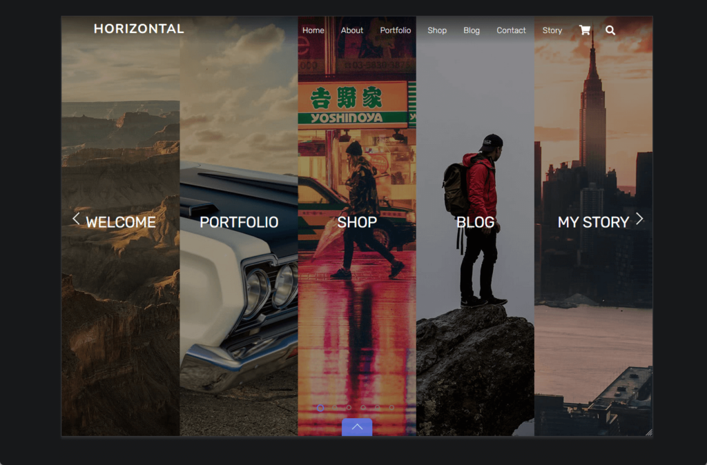 ultraโs horizontal pre-made website