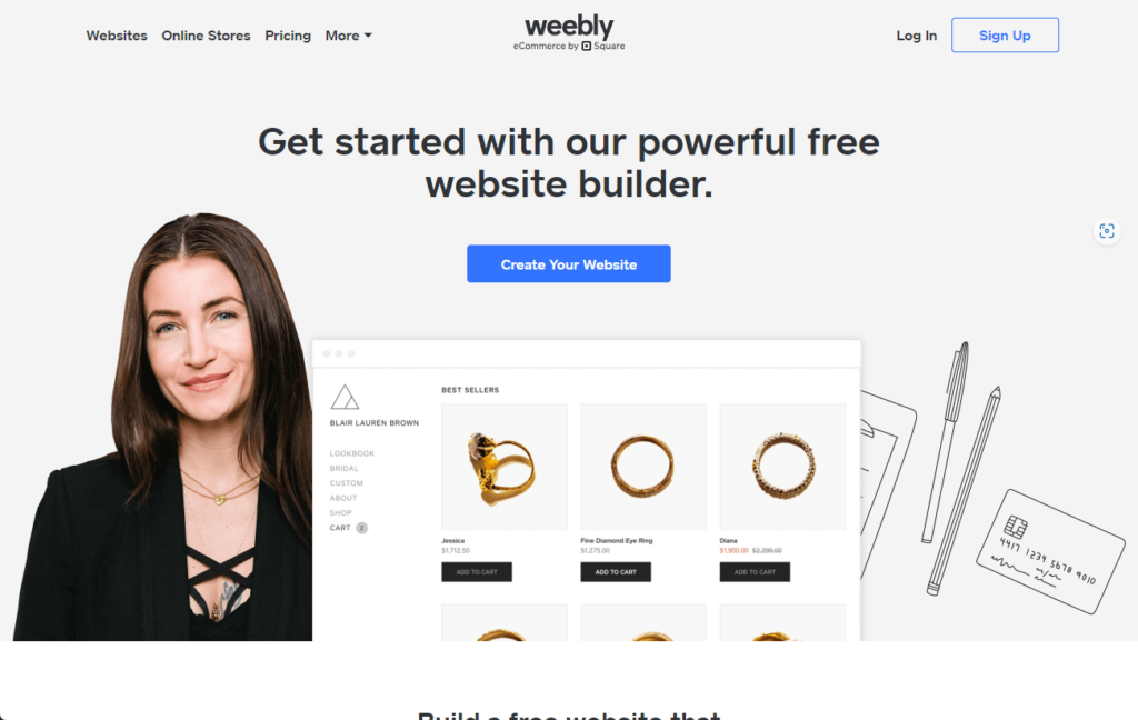 get started with our powerful free website builder