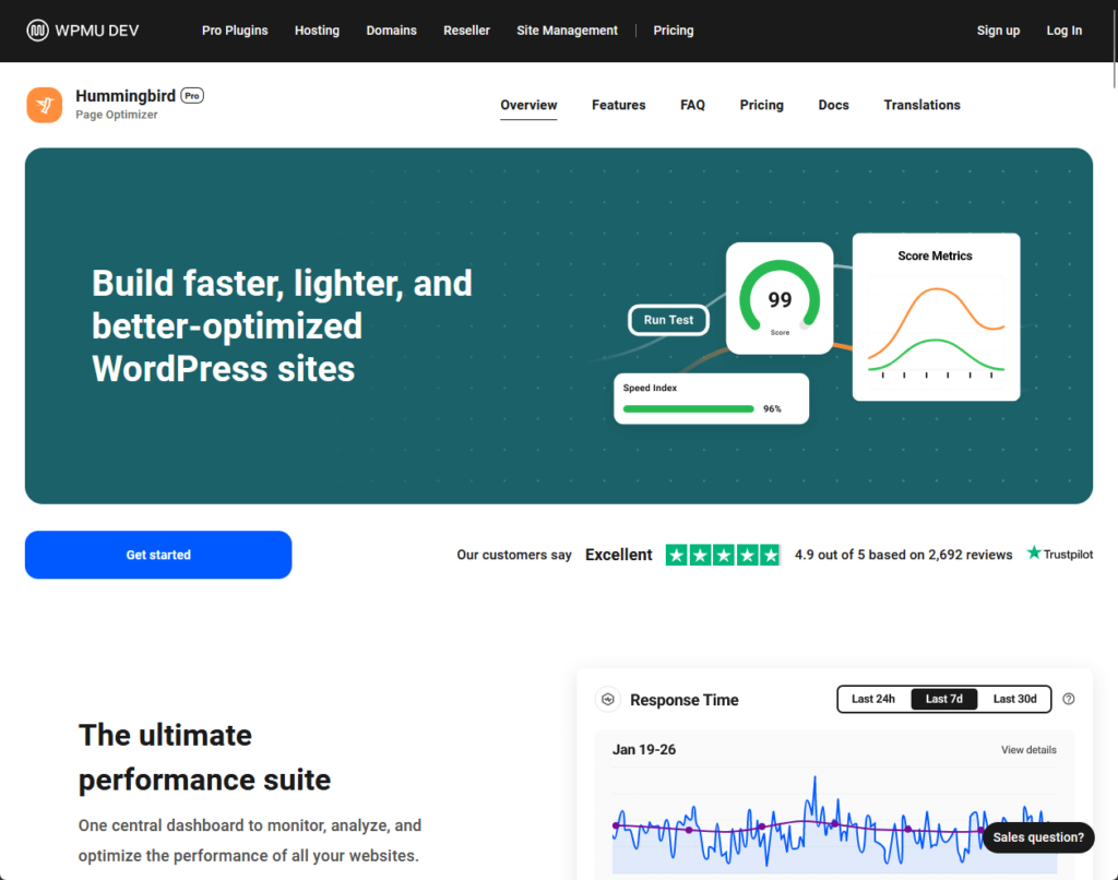hummingbird: build faster, lighter, and better-optimized sites