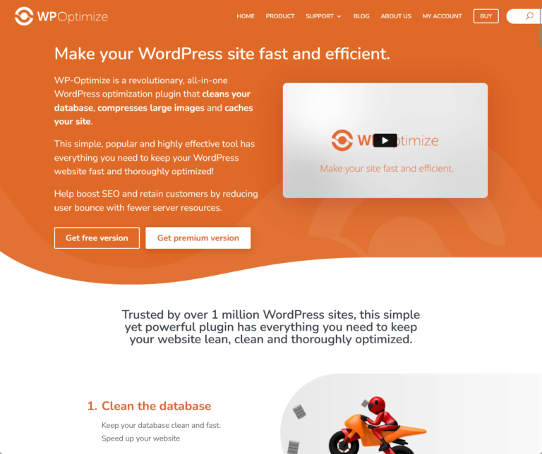 wp optimize: make your wordpress site fast and efficient