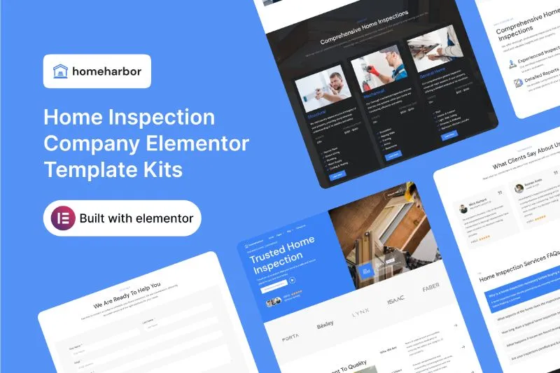 HomeHarbor - Home Inspection Company Elementor Template Kit