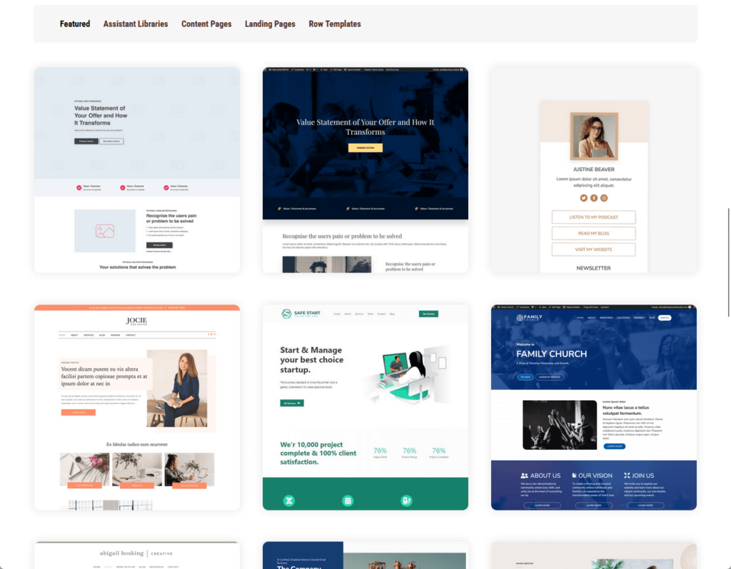 Beaver Builder Pre-Designed WordPress Templates