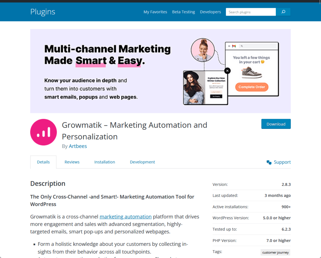 Growmatik – Marketing Automation and Personalization