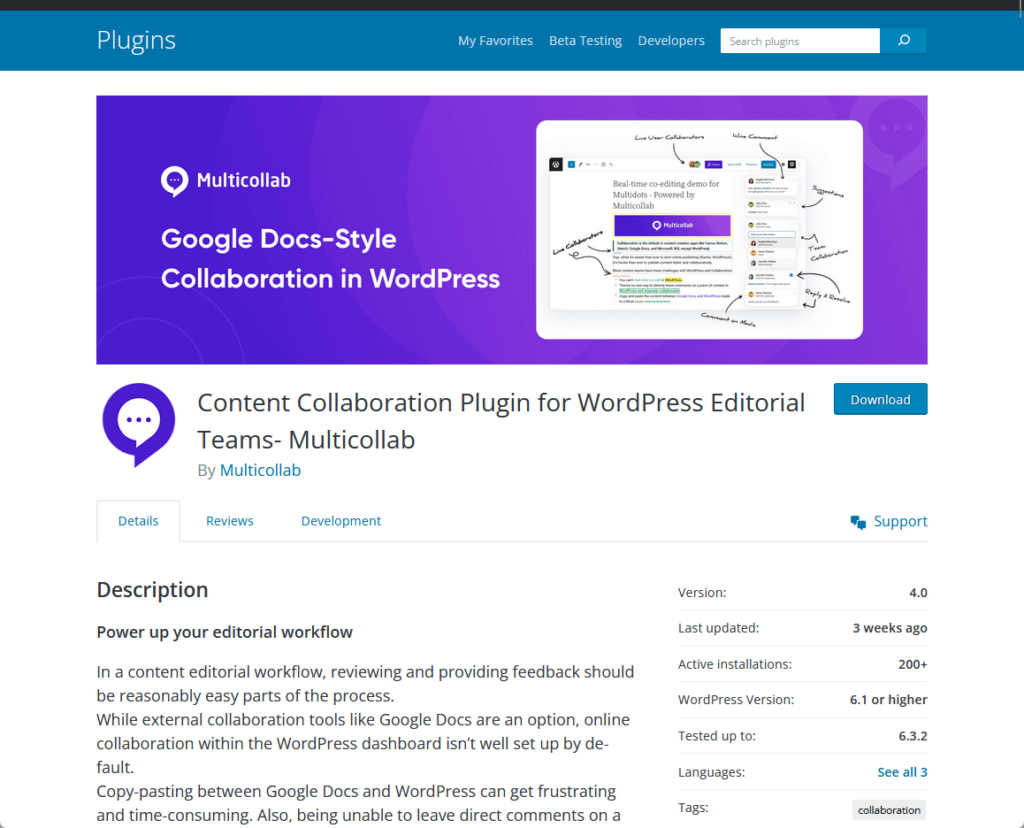 Content Collaboration Plugin for WordPress Editorial Teams- Multicollab