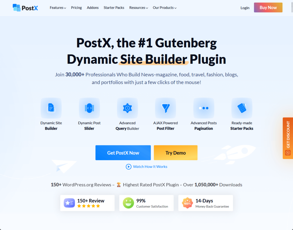 postx, the #1 gutenberg dynamic site builder plugin