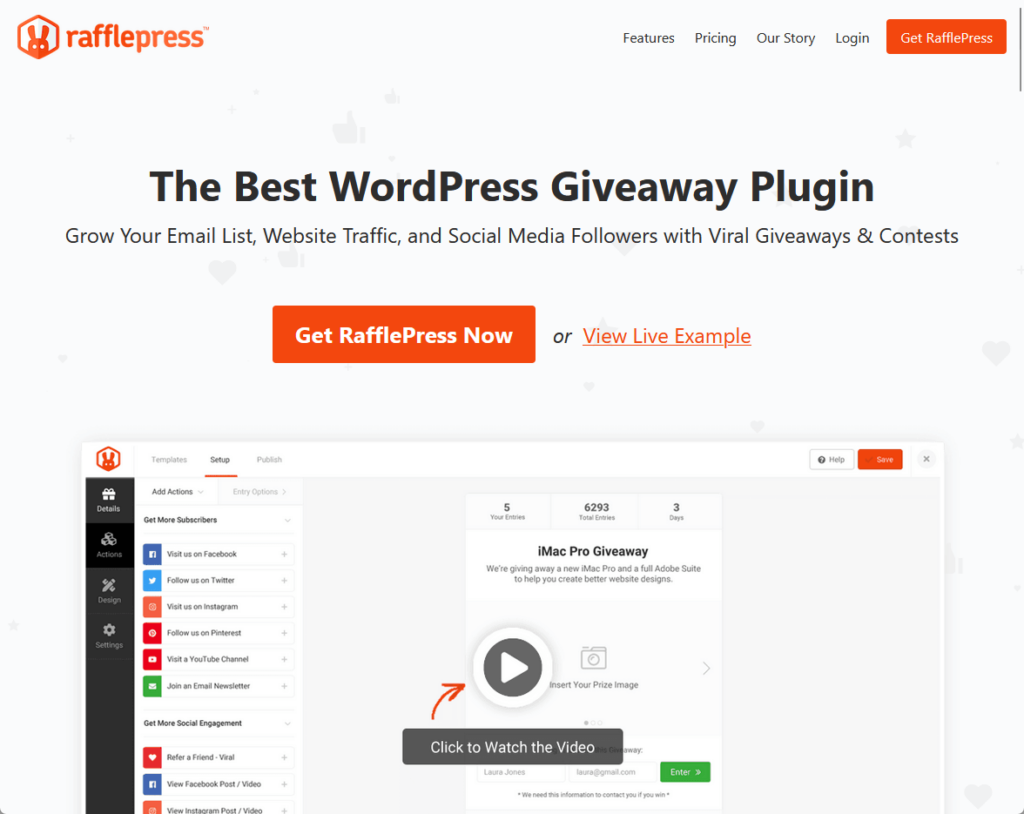 RafflePress: The Best WordPress Giveaway Plugin