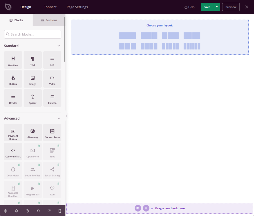 designing a website using seedprod
