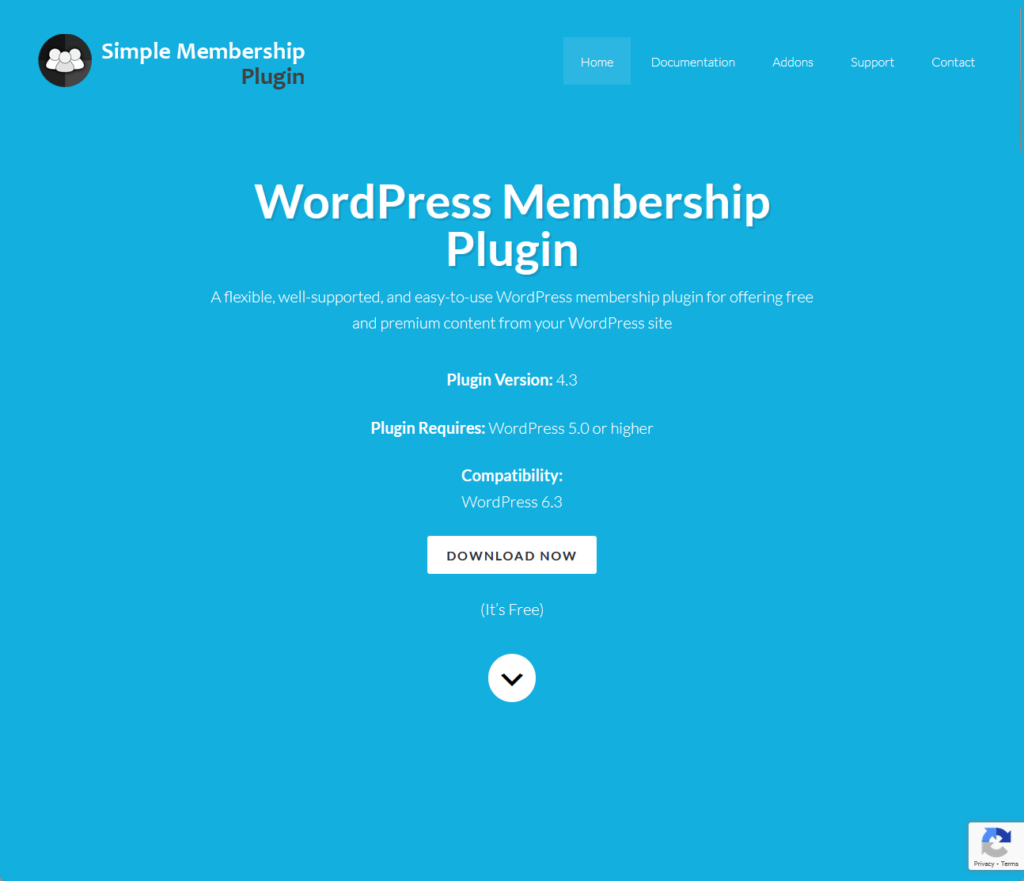 Simple Membership: A flexible, well-supported, and easy-to-use WordPress membership plugin for offering free and premium content from your WordPress site
