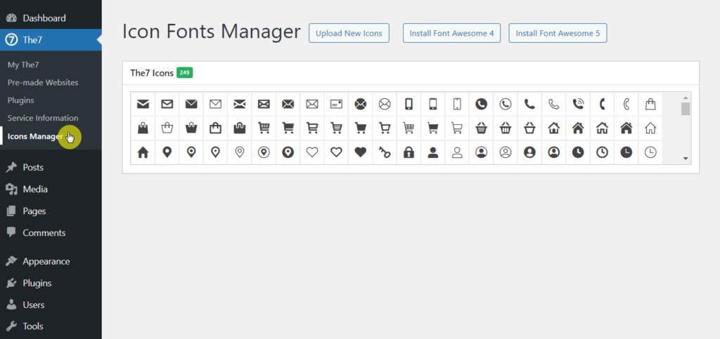 Icon manager