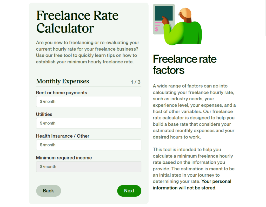 freelance rate calculator from upwork