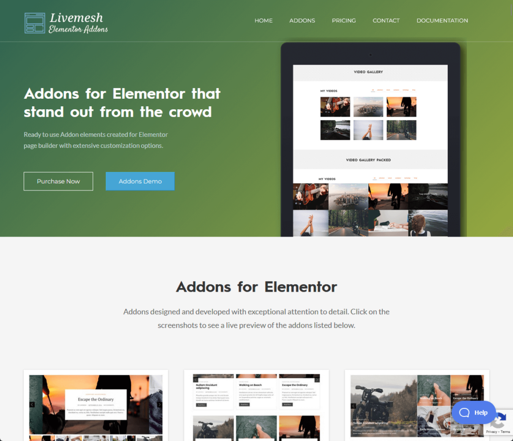 Livemesh Addons: Addons for Elementor that stand out from the crowd