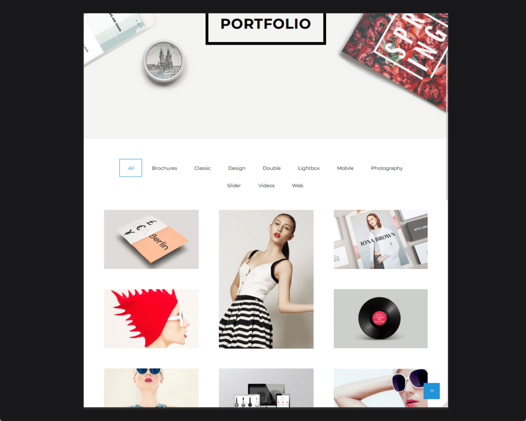 demo portfolio page of oshine  main multipurpose template