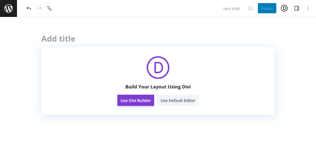 build your layout using the divi builder