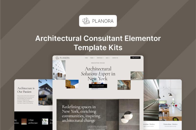 Planora - Architectural Consultant Elementor Template Kit