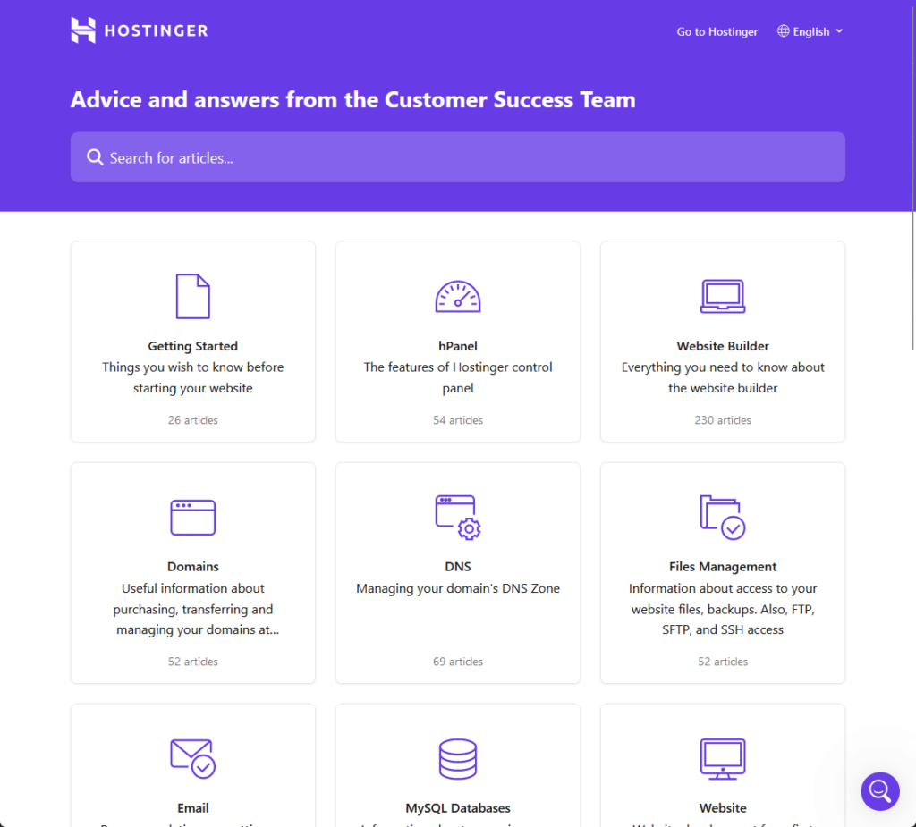 advice and answers from the hostinger customer success team