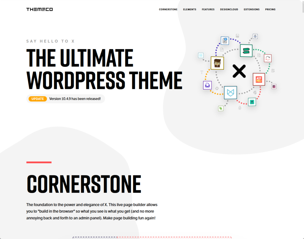 Say Hello to X | The Ultimate WordPress Theme