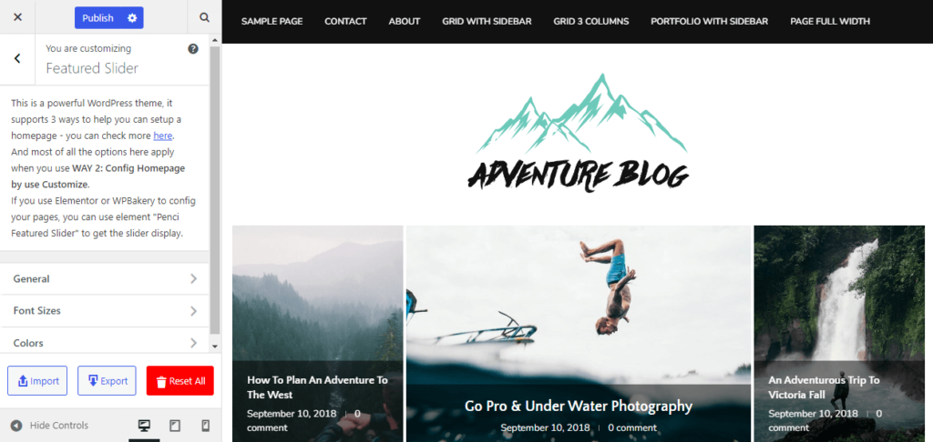 Soledad feature slider