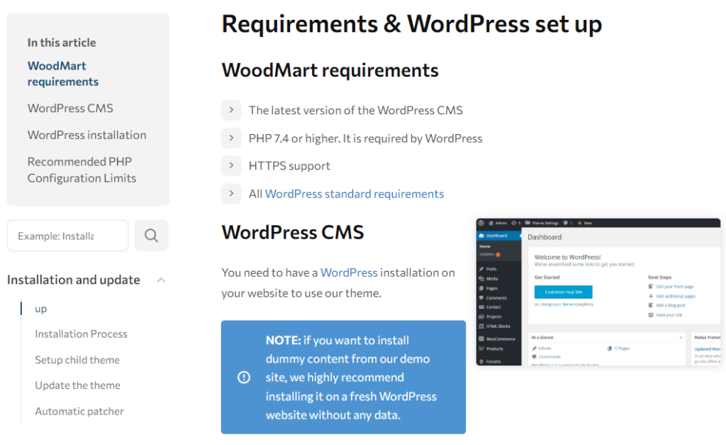 WoodMart knowledge-based article