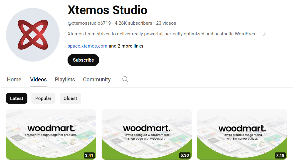 Xtemos Studio YouTube