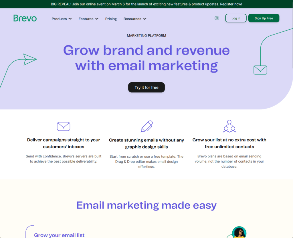 Grow brand and revenue with email marketing