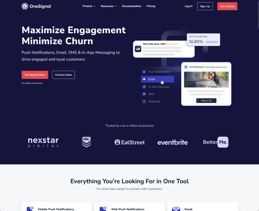 Maximize Engagement Minimize Churn