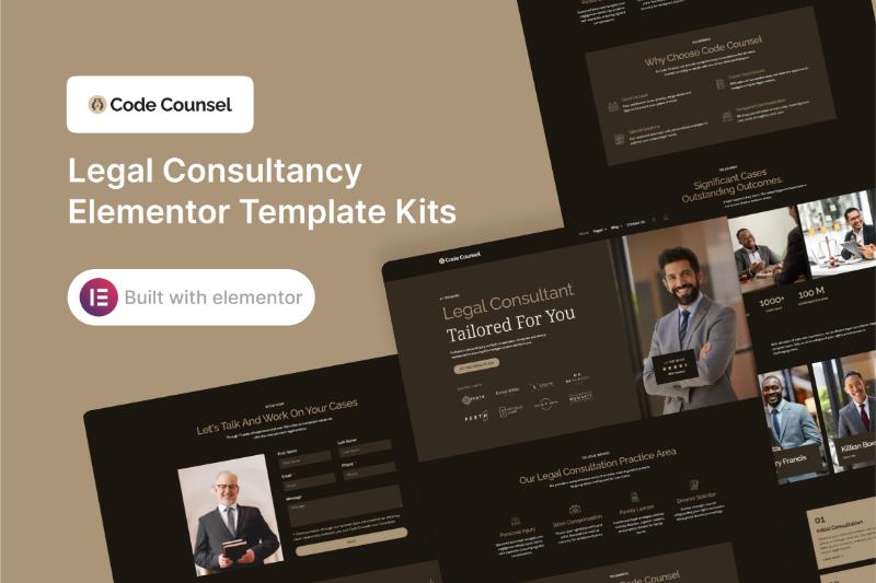 CodeCounsel - Legal Consultancy Elementor Template Kit