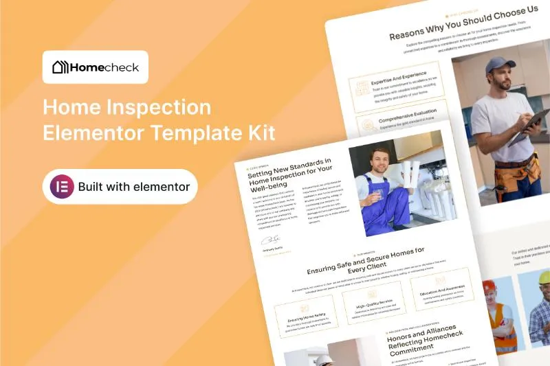 Homecheck - Home Inspector Elementor Template Kit