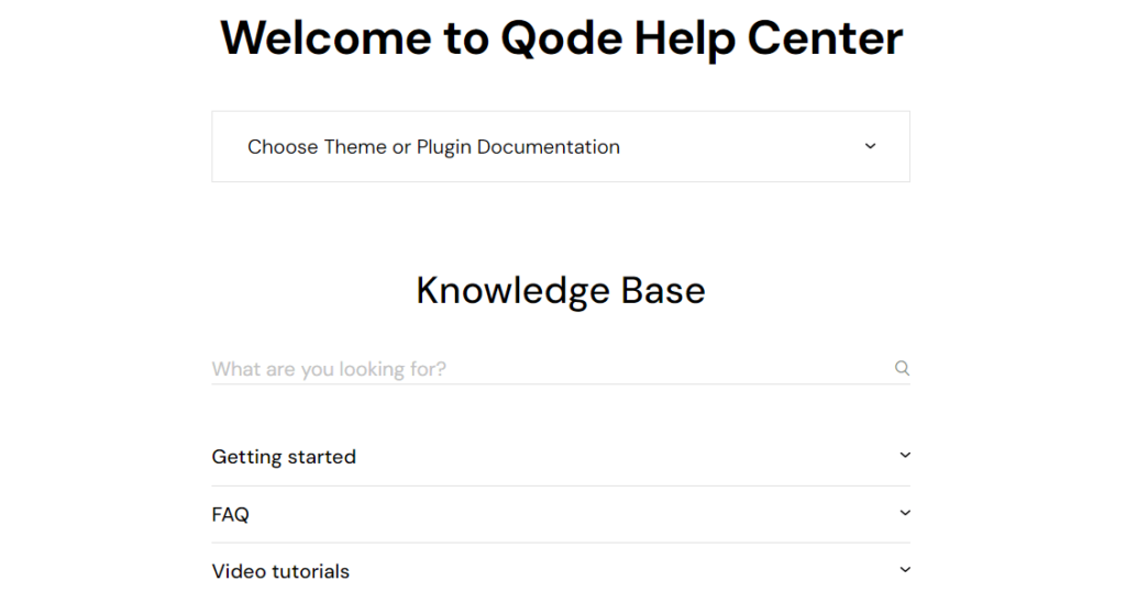 Qode common knowledge base