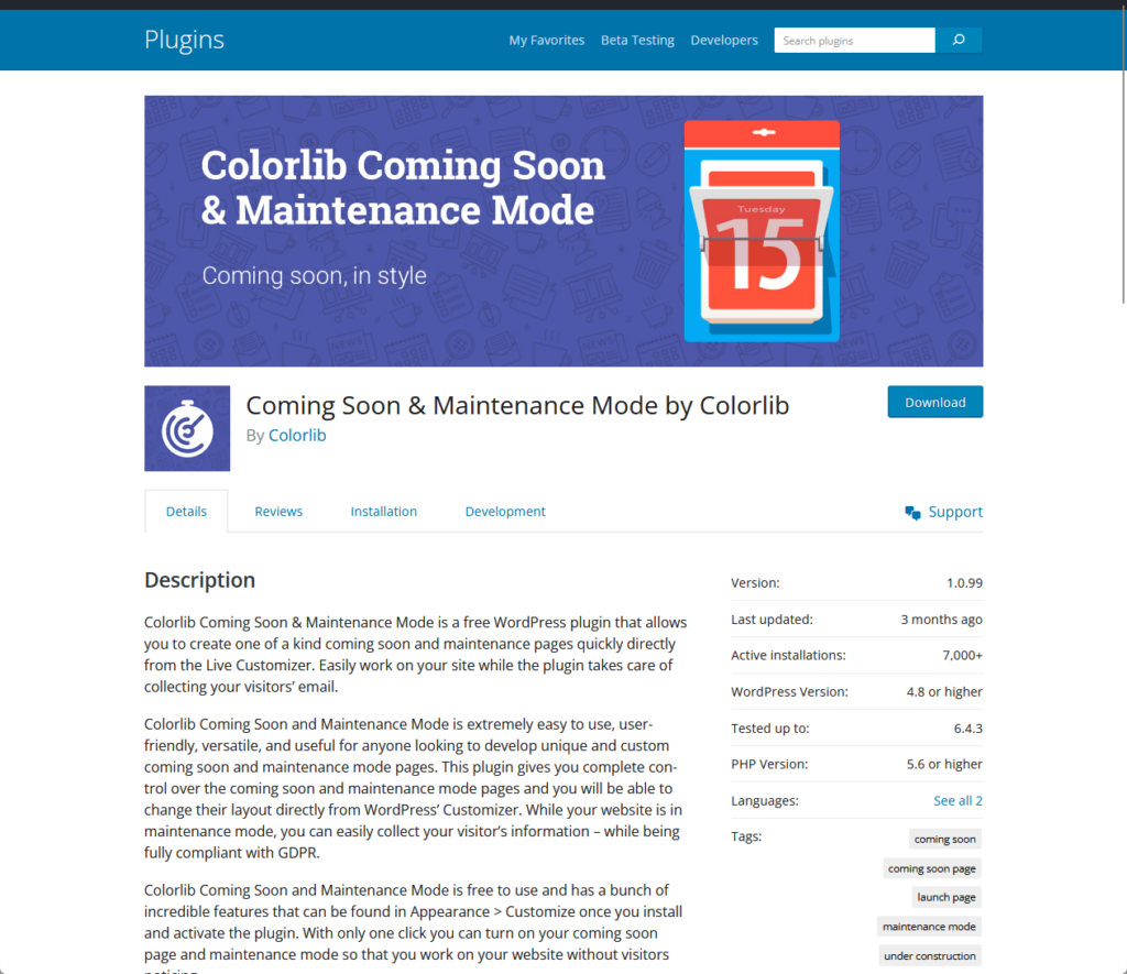 Coming Soon & Maintenance Mode by Colorlib