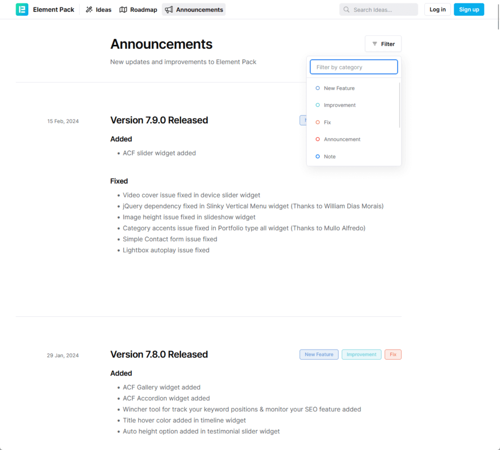 new updates and improvements to element pack