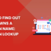 How to Find Out Who Owns a Domain Name: Domain Lookup