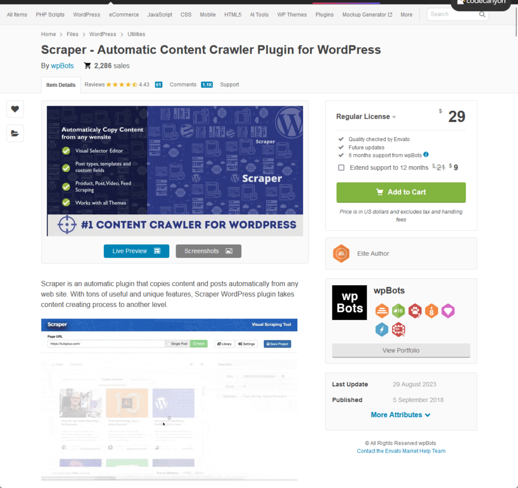Scraper - Automatic Content Crawler Plugin for WordPress