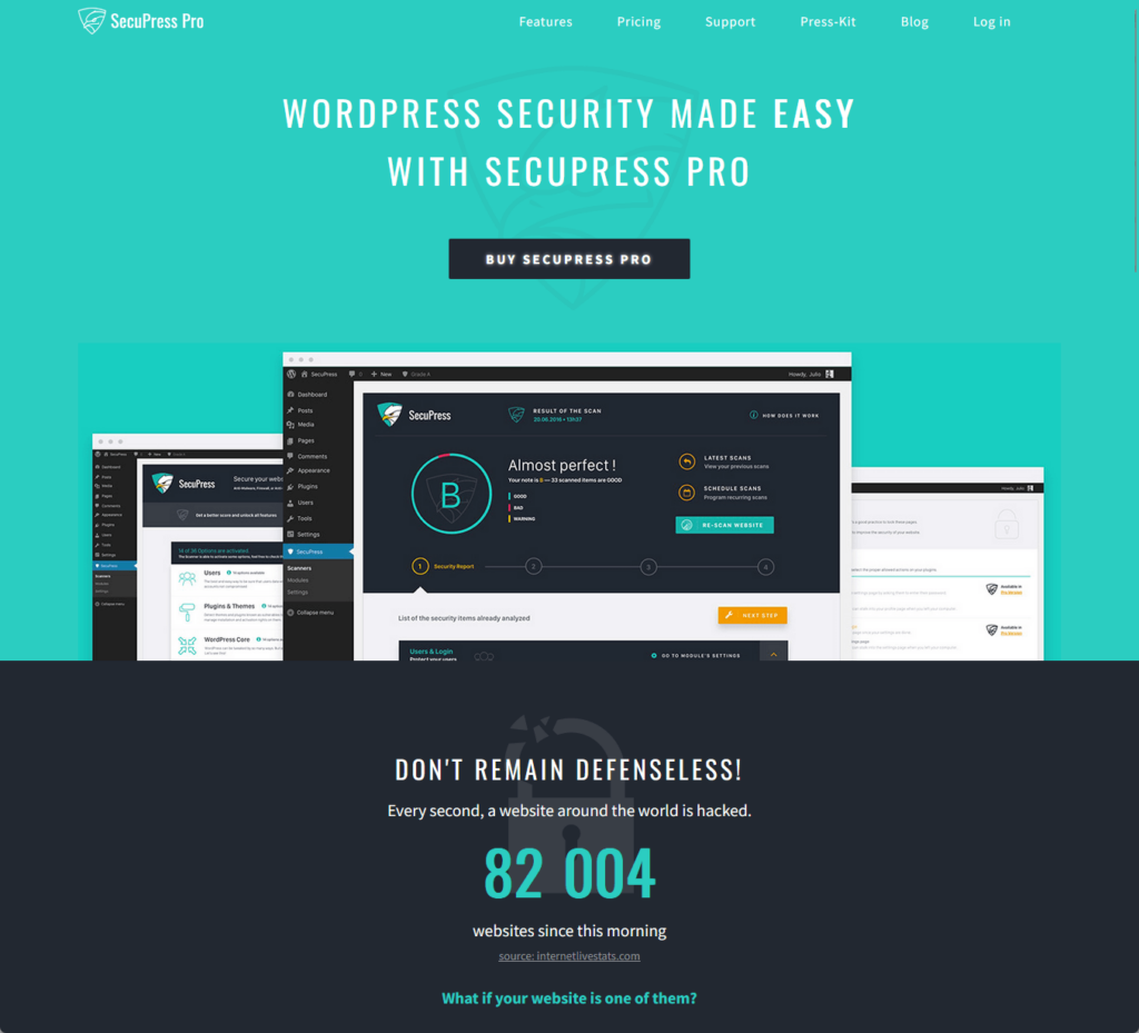 WordPress Security Made Easy With SecuPress Pro