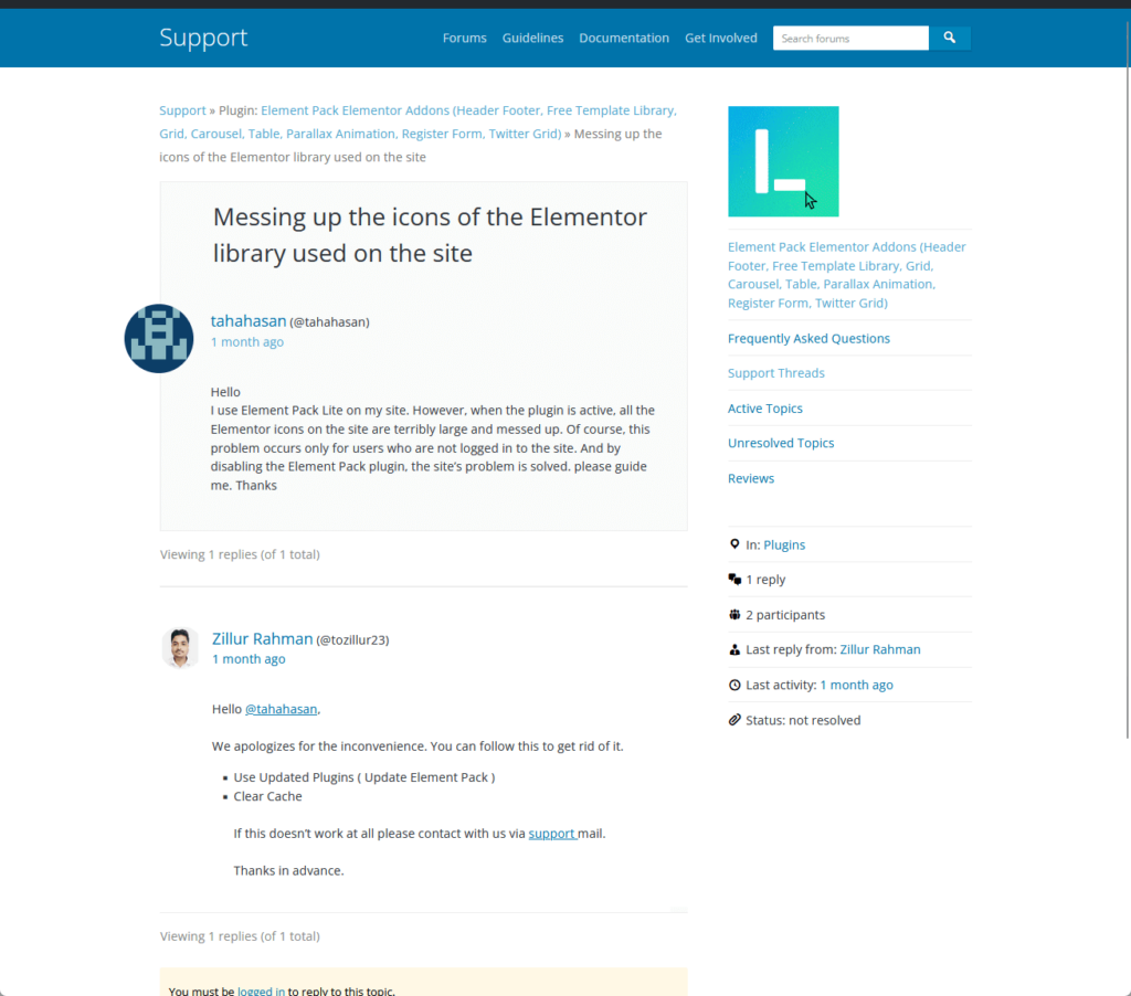 question about icons of the elementor library with element pack