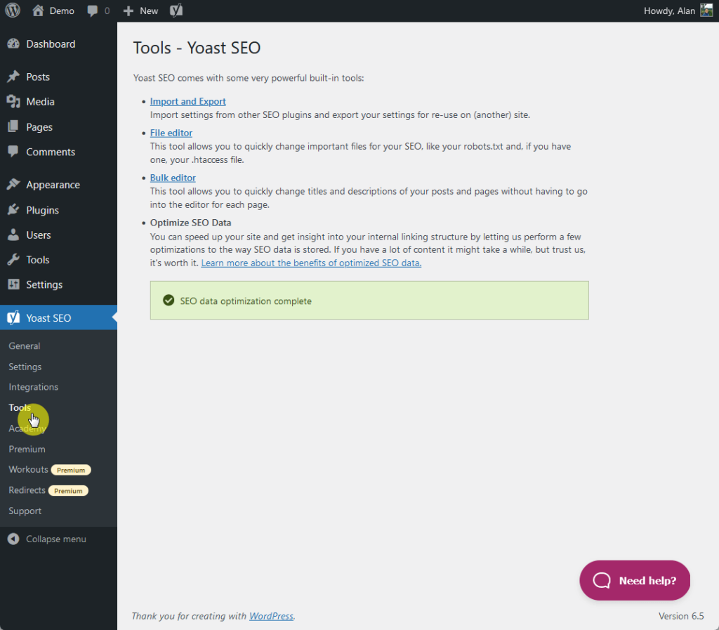 yoast seo comes with some very powerful built-in tools