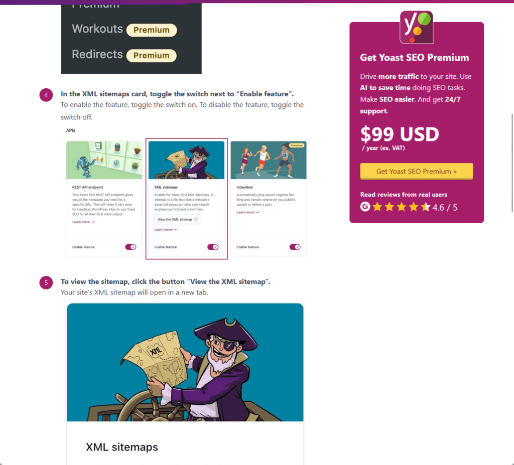 an example of a help article by yoast