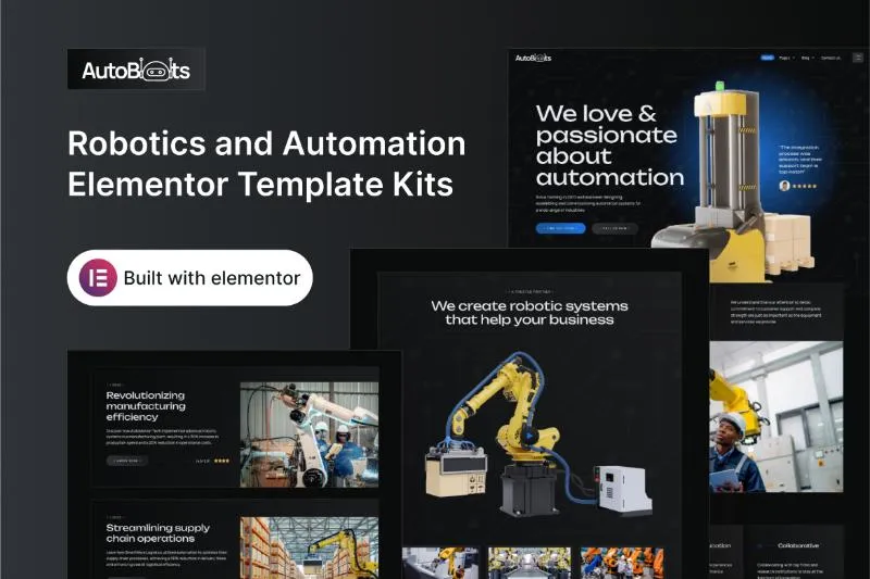 AutoBots - Robotics and Automation Elementor Template Kit
