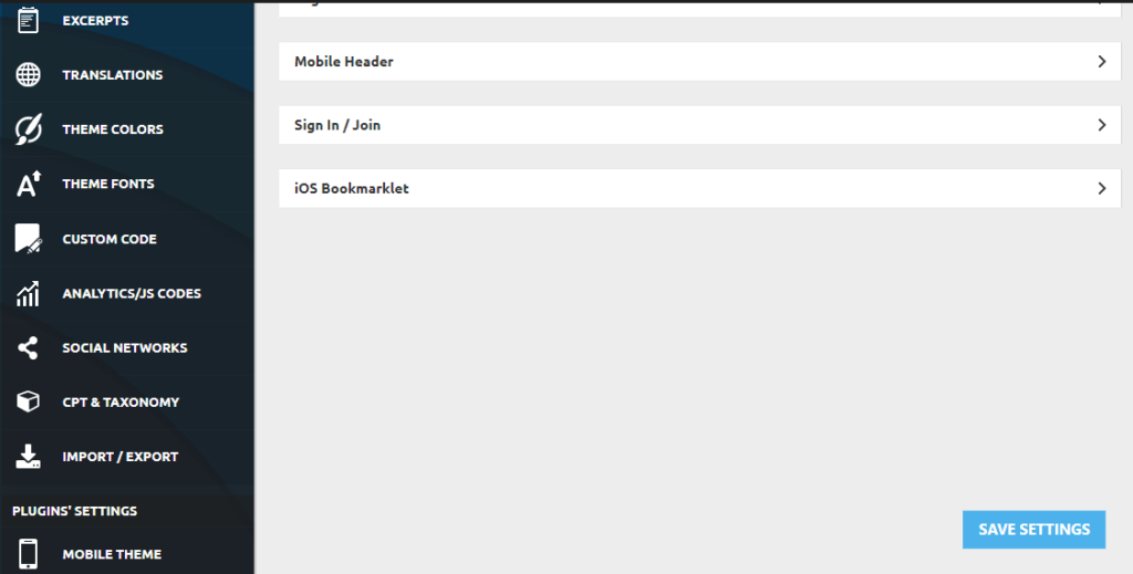 Newsmag more settings